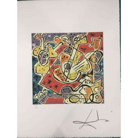 Salvador Dali Off set lithograph cm 50x65 certified
