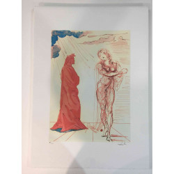 Salvador Dali Off set lithograph cm 50x70 certified