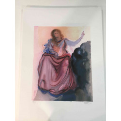 Salvador Dalí Litografía off set 50x70 cm certificado