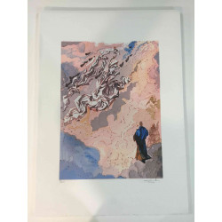 Salvador Dali Off set lithograph cm 50x70 certified