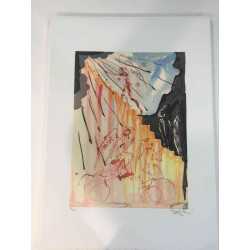 Salvador Dali Off set lithograph cm 50x70 certified