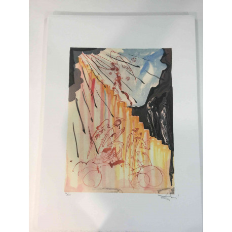 Salvador Dali Off set lithograph cm 50x70 certified