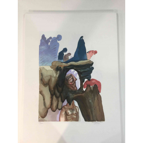 Salvador Dali Lithographie hors set 50x70 cm certifiée