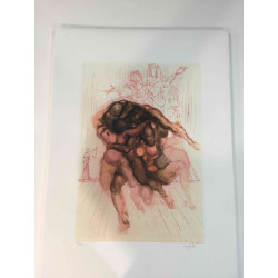 Salvador Dali Off set lithograph cm 50x70 certified