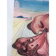 Salvador Dalí Litografía off set 50x70 cm certificado