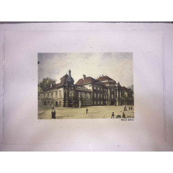 Adolf Hitler litografia off set cm 50x70 timbro del Reich