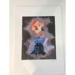 Salvador Dali 50x70 cm-ko litografia-sorta ziurtatua