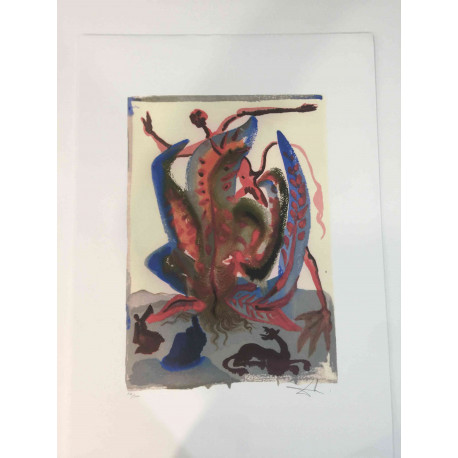 Setul de litografie Salvador Dali 50x70 cm certificat