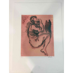 Litografická súprava Salvador Dali certifikovaná 50x70 cm