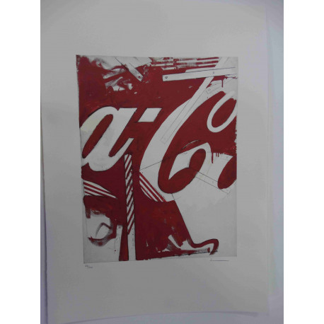Mario Schifano Litografia off set cm 50x70  certificata