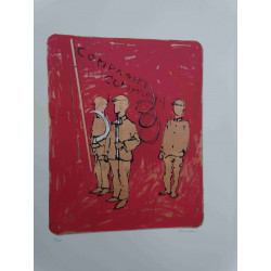 Mario Schifano Lithographie Offset 50x70 cm zertifiziert