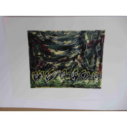 Mario Schifano Lithographie Offset 50x70 cm zertifiziert