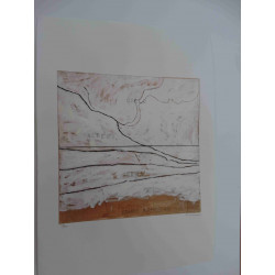 Mario Schifano Lithografie off set 50x70 cm gecertificeerd