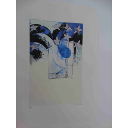 Mario Schifano Off set lithograph cm 50x70 certified