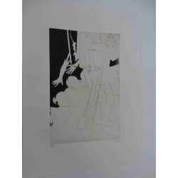Litografia Mario Schifano off set 50x70 cm certificada