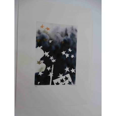 Mario Schifano Litografia off set cm 50x70  certificata
