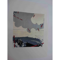 Mario Schifano Litografia off set cm 50x70  certificata