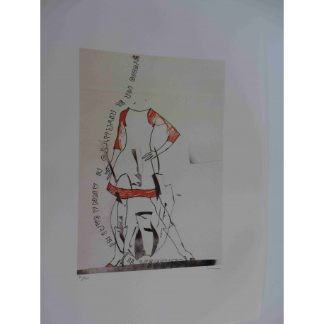 Mario Schifano Litografia off set 50x70 cm certificat