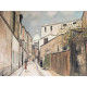 Maurice Utrillo 50x70 cm-ko offset litografia ziurtagiria