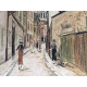 Maurice Utrillo 50x70 cm-ko offset litografia ziurtagiria