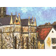 Zestaw litograficzny Maurice Utrillo offsetowy 50x70 cm z certyfikatem