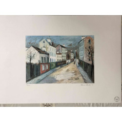 Maurice Utrillo Lithographie hors set 50x70 cm certifiée