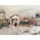Maurice Utrillo Off set lithograph cm 50x70 certified