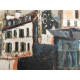 Zestaw litograficzny Maurice Utrillo offsetowy 50x70 cm z certyfikatem