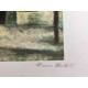Maurice Utrillo Off set lithograph cm 50x70 certified