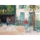 Maurice Utrillo Litografía off set 50x70 cm certificada