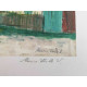 Maurice Utrillo Litografía off set 50x70 cm certificada