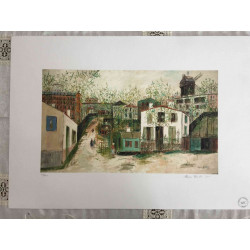 Maurice Utrillo Litografia off set 50x70 cm certificat