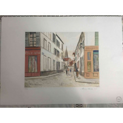 Maurice Utrillo Lithografie off set 50x70 cm gecertificeerd