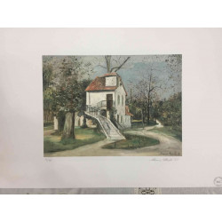 Litografická súprava Maurice Utrillo certifikovaná 50x70 cm