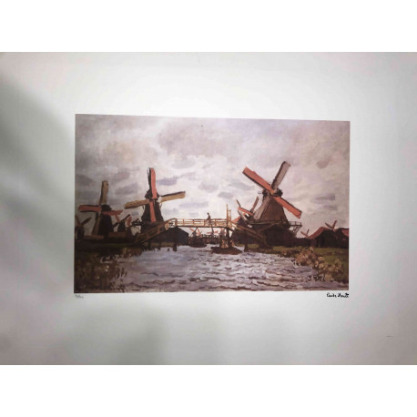 Zestaw litografii Claude'a Moneta o wymiarach 50x70 cm