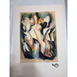 Frantisek Kupka 50x70 cm-ko litografia-sorta ziurtatua