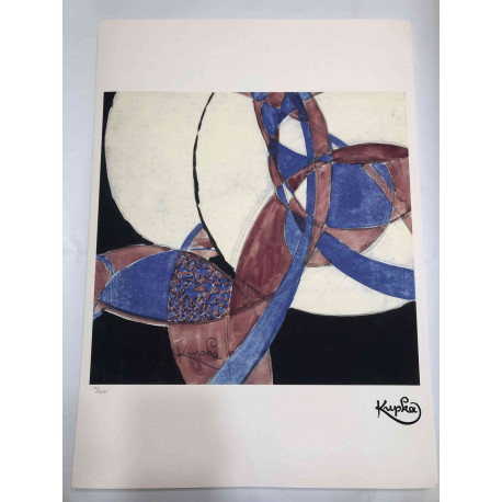 Frantisek Kupka Litografia off set 50x70 cm certificada
