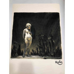 Frantisek Kupka 50x70 cm-ko litografia-sorta ziurtatua