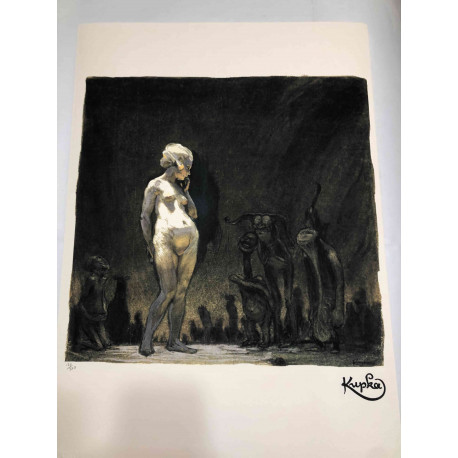 Frantisek Kupka 50x70 cm-ko litografia-sorta ziurtatua