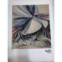 Frantisek Kupka 50x70 cm-ko litografia-sorta ziurtatua
