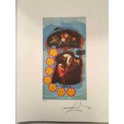 Salvador Dali Tarot-Serie, Offset-Lithographie, 50 x 70 cm, zertifiziert