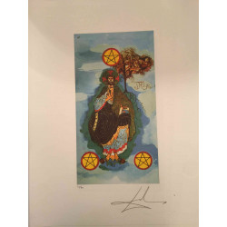 Salvador Dali Serie Tarot Litografía off set 50x70 cm certificada