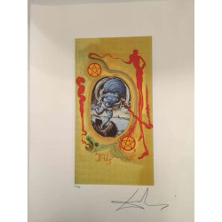 Seria Salvador Dali Tarot Zestaw litograficzny offsetowy 50x70 cm certyfikowany