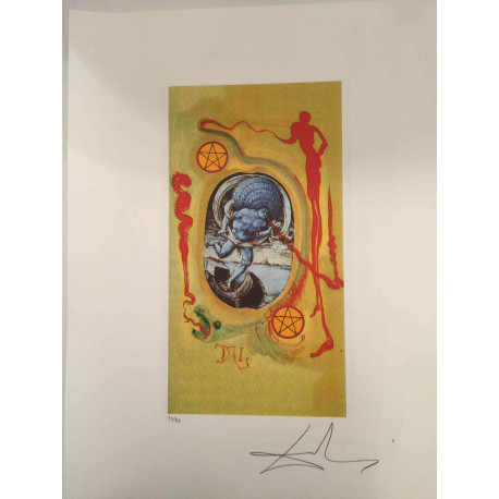 Seria Salvador Dali Tarot Zestaw litograficzny offsetowy 50x70 cm certyfikowany