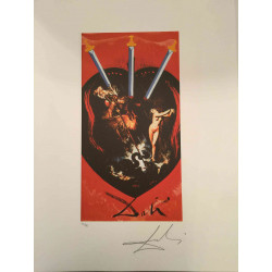 Salvador Dali Tarot serie Lithografie off set 50x70 cm gecertificeerd