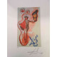 Salvador Dali Tarot series Off set lithograph cm 50x70 certified