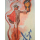 Salvador Dali Tarot series Off set lithograph cm 50x70 certified
