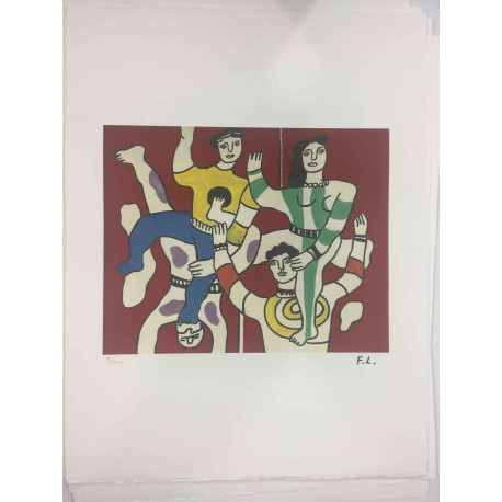 Fernand Léger Litografía off set 50x65 cm certificada