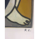 Fernand Léger Lithographie hors set 50x65 cm certifiée