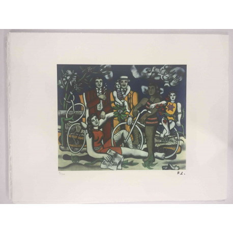 Fernand Léger Litografía off set 50x65 cm certificada